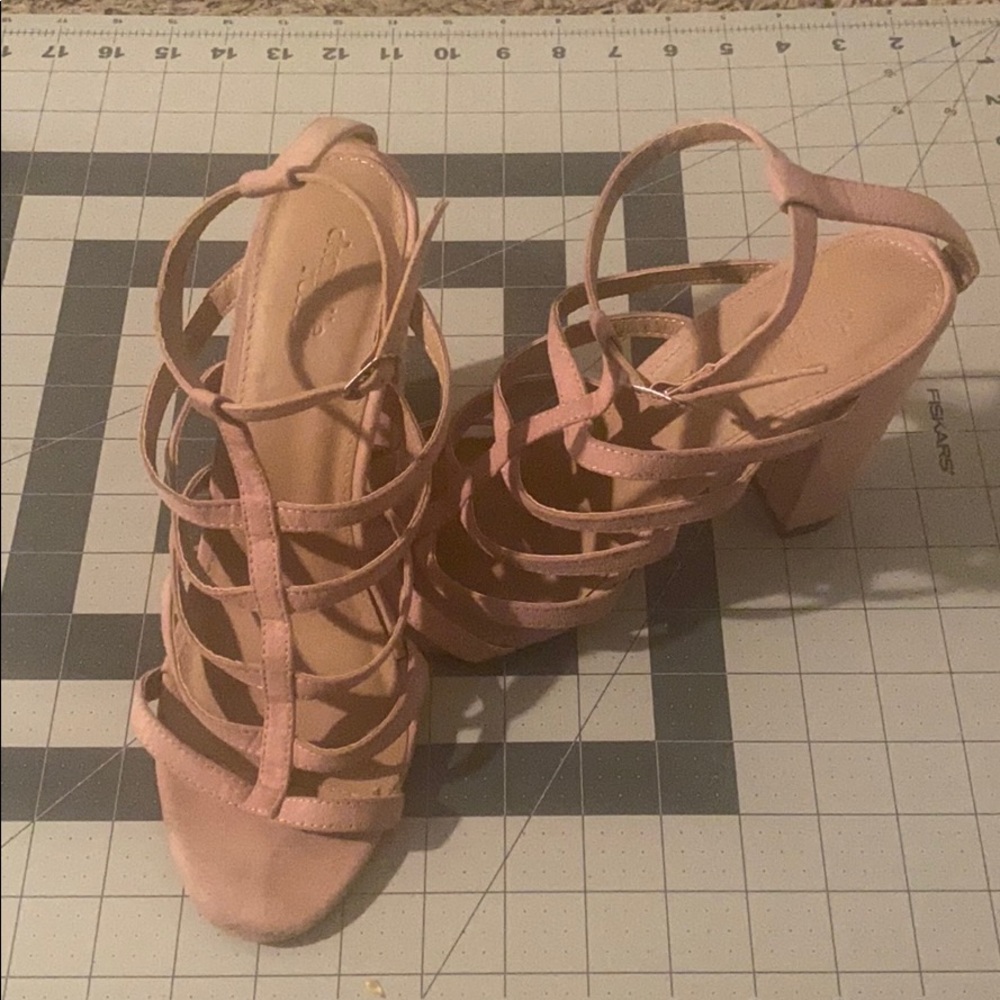 Soft Pink Charlotte Russe Caged Heel